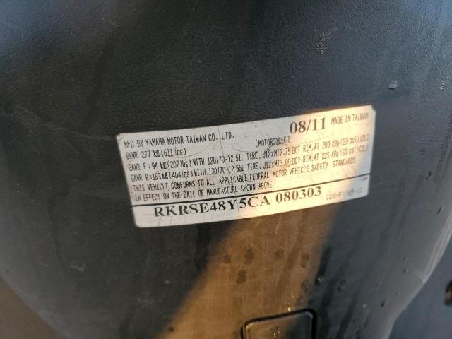 2012 YAMAHA YW125 RKRSE48Y5CA080303