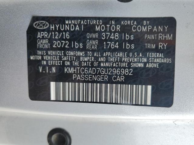 2016 HYUNDAI VELOSTER - KMHTC6AD7GU296982