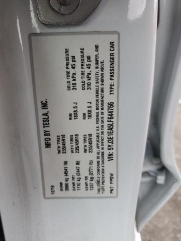 2020 TESLA MODEL 3 5YJ3E1EA5LF644766