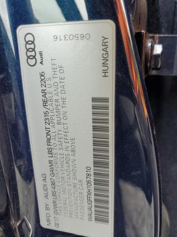 VIN WAUAUGFFXH1057810 2017 AUDI A3 no.13