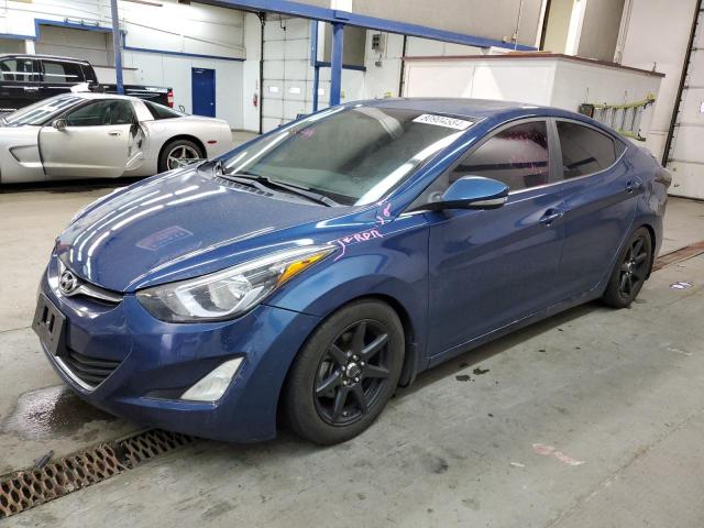 HYUNDAI ELANTRA SE 2016 blue sedan 4d gas KMHDH4AE8GU484462 photo #1