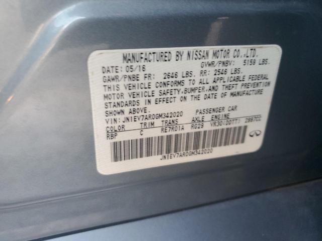 2016 INFINITI Q50 PREMIU - JN1EV7AR0GM342020