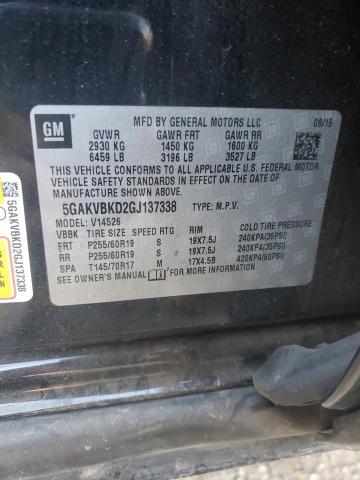 2016 BUICK ENCLAVE - 5GAKVBKD2GJ137338