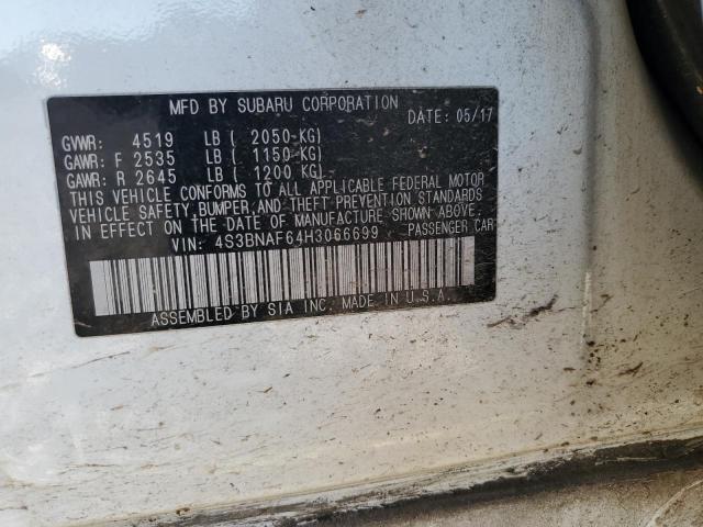 2017 SUBARU LEGACY 2.5 - 4S3BNAF64H3066699