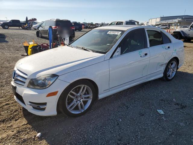 MERCEDES-BENZ C 250 2013 white  gas WDDGF4HB6DR287653 photo #1