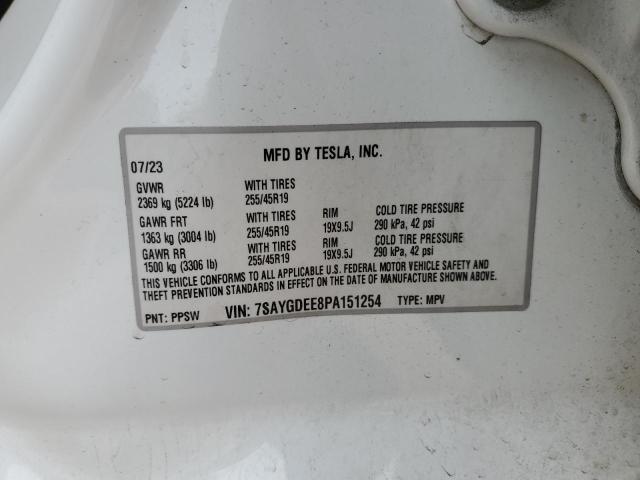 2023 TESLA MODEL Y - 7SAYGDEE8PA151254