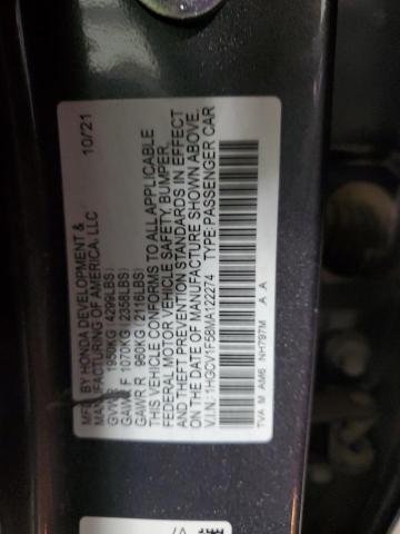 VIN 1HGCV1F58MA122274 2021 HONDA ACCORD no.13