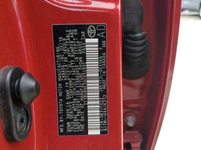 2016 TOYOTA COROLLA L - 2T1BURHE2GC652992