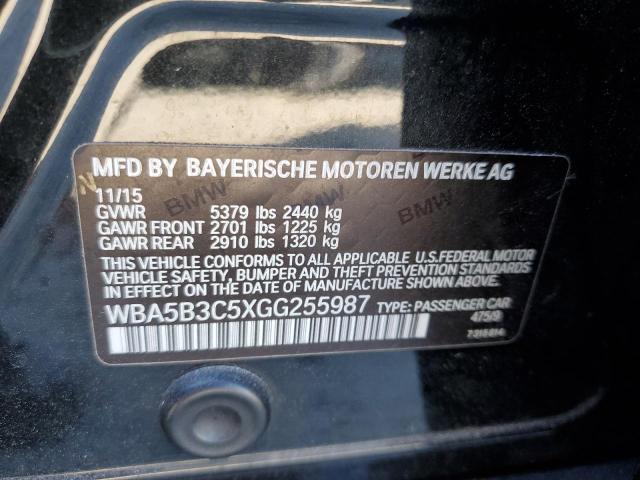 VIN WBA5B3C5XGG255987 2016 BMW 5 SERIES no.12