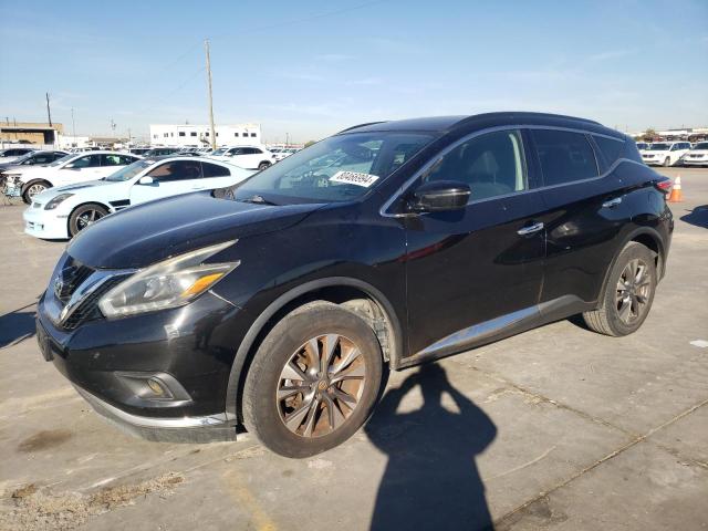 NISSAN MURANO S 2018 black  gas 5N1AZ2MGXJN139159 photo #1