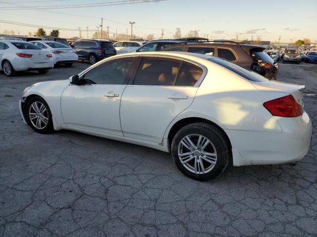 INFINITI G37 2012 white sedan 4d gas JN1CV6AR0CM970154 photo #3