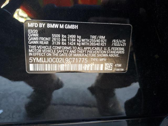 2020 BMW X4 M COMPE 5YMUJ0C02L9C71775