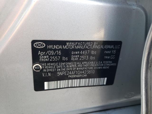 VIN 5NPE24AF1GH423810 2016 HYUNDAI SONATA no.12