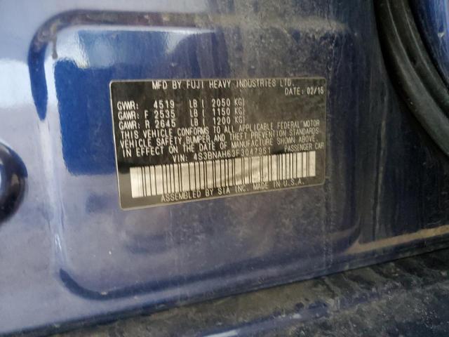 2015 SUBARU LEGACY 2.5 - 4S3BNAH63F3047961