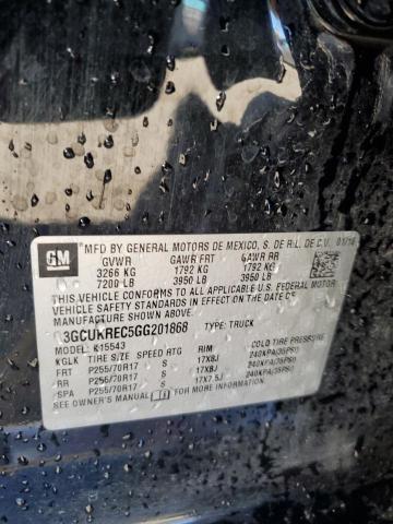 2016 CHEVROLET SILVERADO - 3GCUKREC5GG201868
