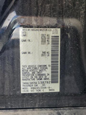 2016 NISSAN ALTIMA 2.5 - 1N4AL3AP2GC138792