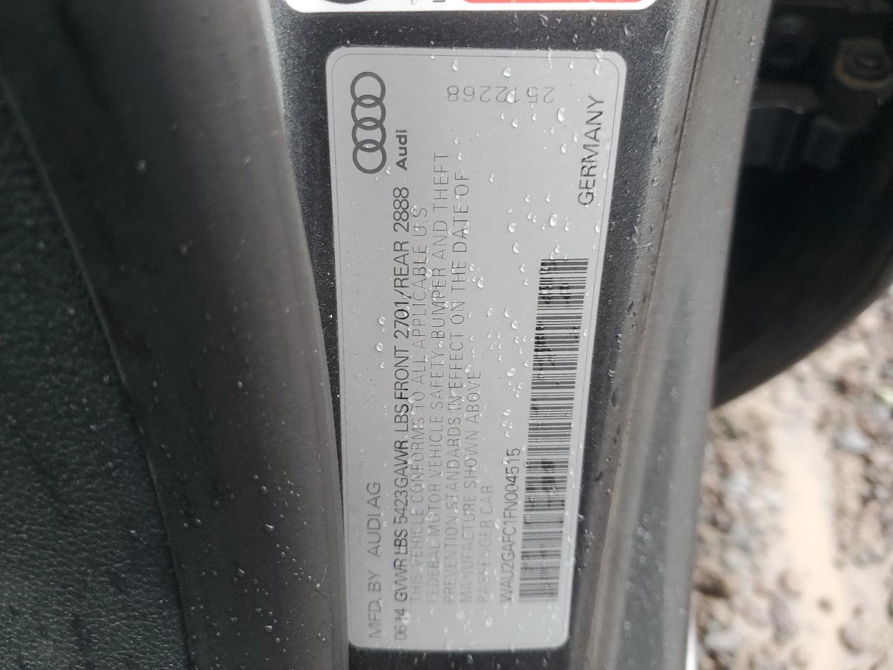 Lot #3024723693 2015 AUDI A7 PRESTIG