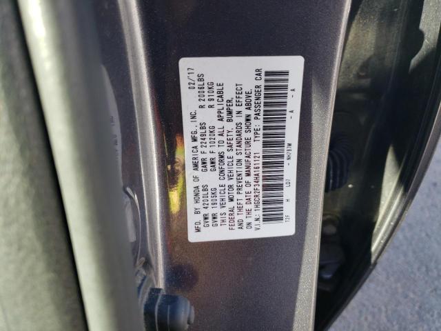 VIN 1HGCR2F34HA161121 2017 HONDA ACCORD no.12