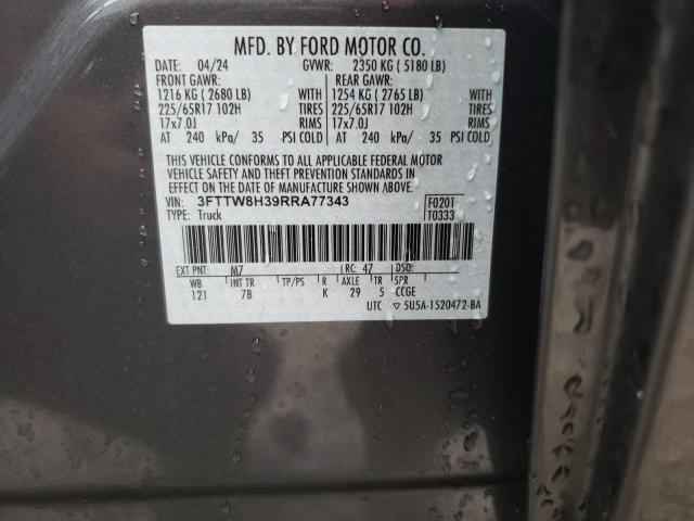 2024 FORD MAVERICK X - 3FTTW8H39RRA77343