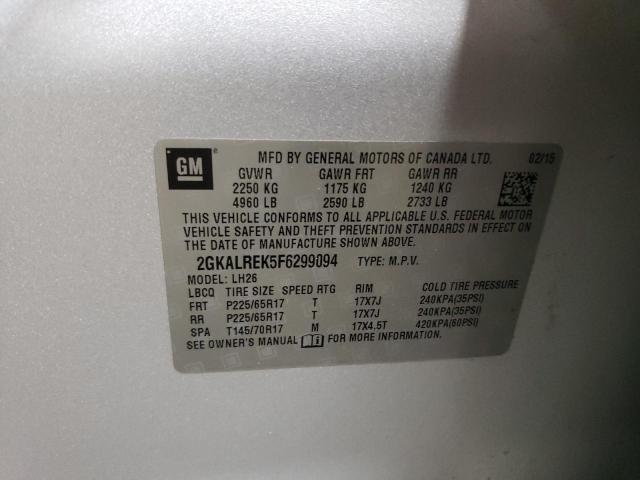 2015 GMC TERRAIN SL - 2GKALREK5F6299094