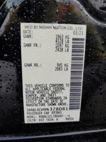 2023 NISSAN ALTIMA SR - 1N4BL4CV4PN378081