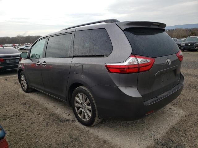 TOYOTA SIENNA XLE 2017 gray  gas 5TDDZ3DC2HS176862 photo #3