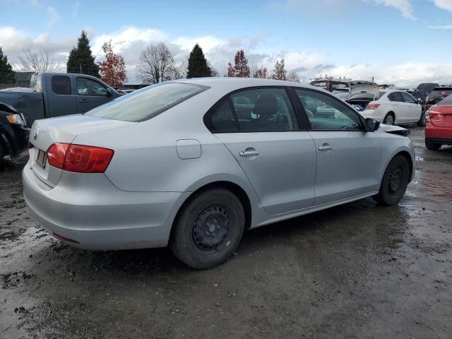 VOLKSWAGEN JETTA BASE 2012 silver  gas 3VW2K7AJ4CM308614 photo #4