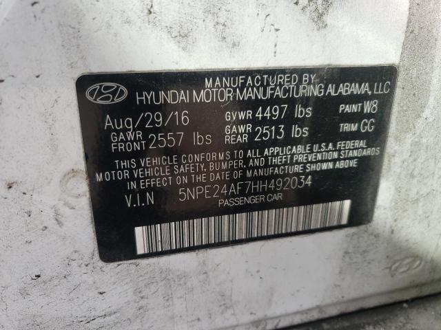 2017 HYUNDAI SONATA SE - 5NPE24AF7HH492034