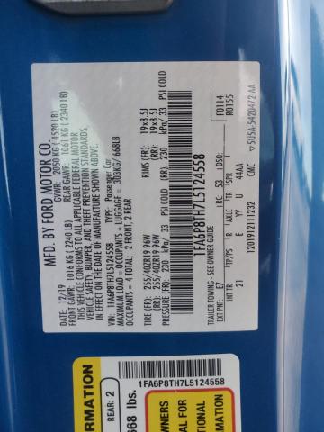 2020 FORD MUSTANG - 1FA6P8TH7L5124558