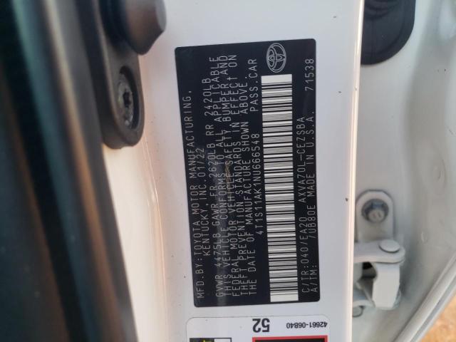 2022 TOYOTA CAMRY NIGH - 4T1S11AK1NU666548