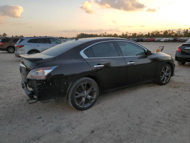 NISSAN MAXIMA S 2014 black  gas 1N4AA5APXEC474379 photo #4