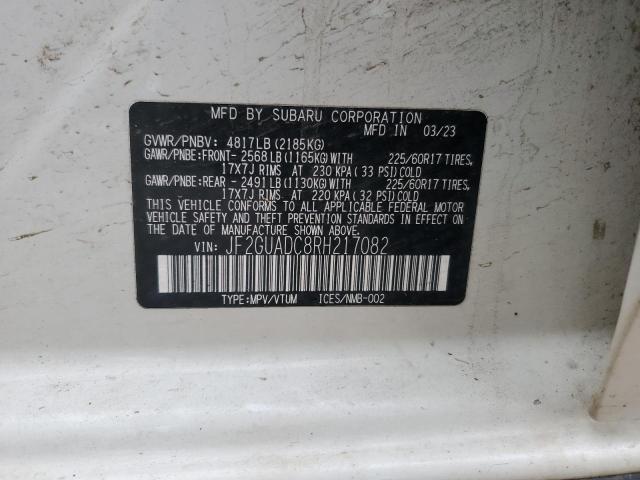 2024 SUBARU CROSSTREK - JF2GUADC8RH217082