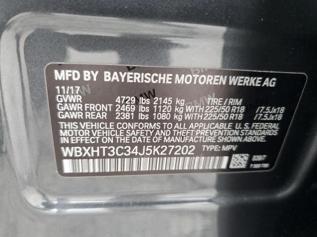 VIN WBXHT3C34J5K27202 2018 BMW X1 no.14