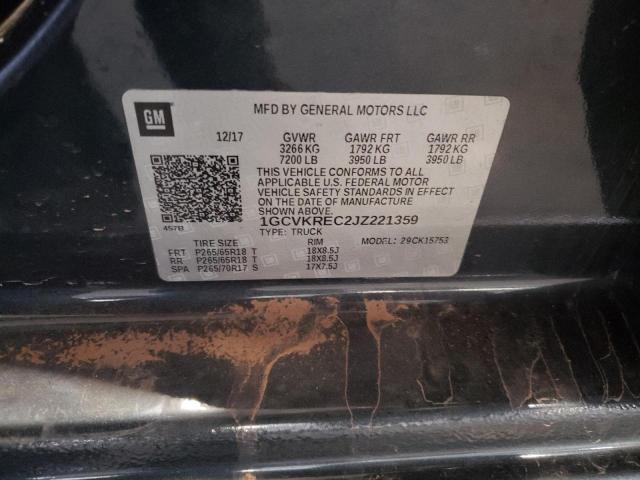 2018 CHEVROLET 1500 - 1GCVKREC2JZ221359