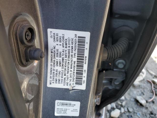 2019 HONDA CIVIC SPOR - 2HGFC2F81KH561446