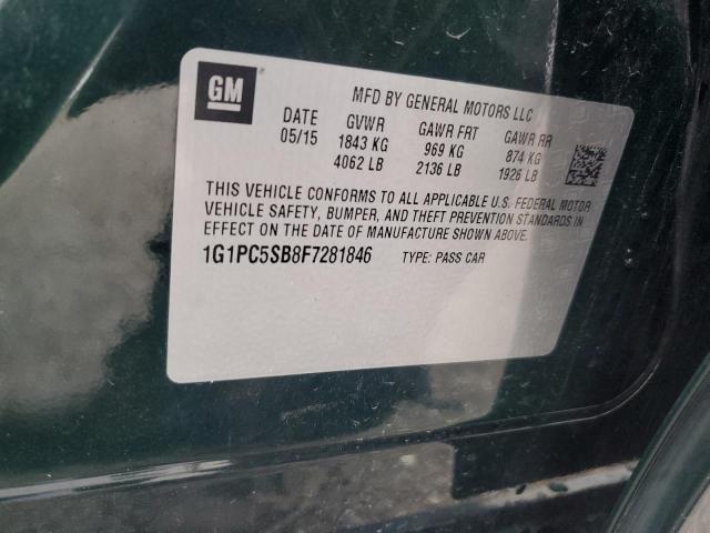 2015 CHEVROLET CRUZE LT - 1G1PC5SB8F7281846