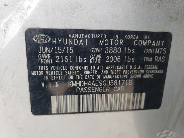2016 HYUNDAI ELANTRA SE - KMHDH4AE9GU581718