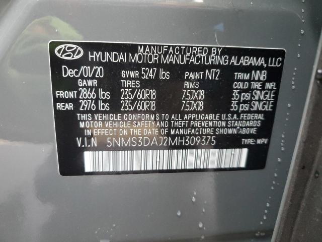 2021 HYUNDAI SANTA FE S - 5NMS3DAJ2MH309375