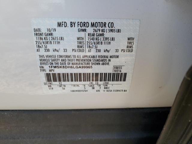 2020 FORD EXPLORER X - 1FMSK8DH6LGA99965