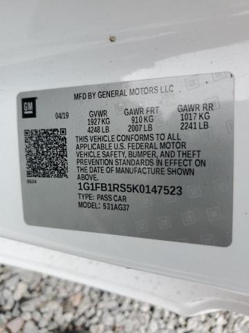 2019 CHEVROLET CAMARO LS - 1G1FB1RS5K0147523