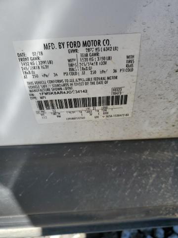 2018 FORD EXPLORER P - 1FM5K8AR4JGC34142