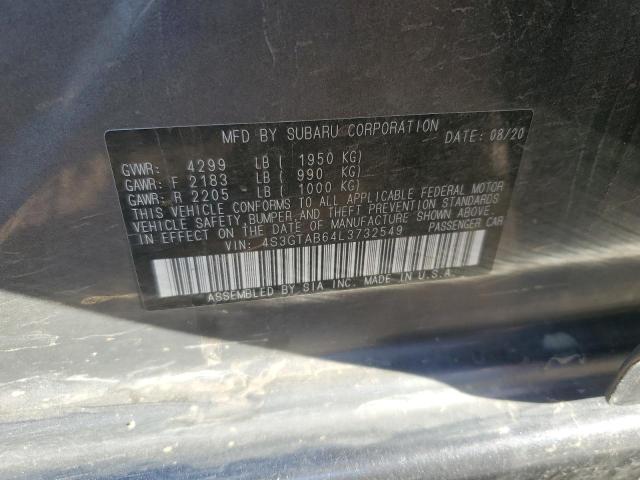 2020 SUBARU IMPREZA - 4S3GTAB64L3732549
