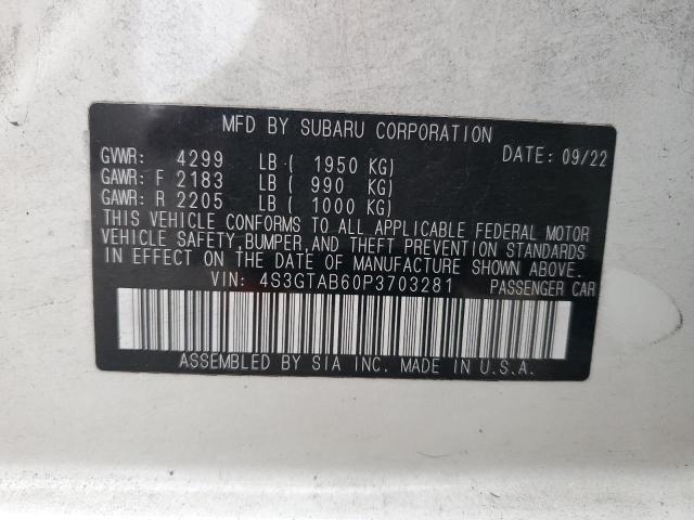 2023 SUBARU IMPREZA - 4S3GTAB60P3703281