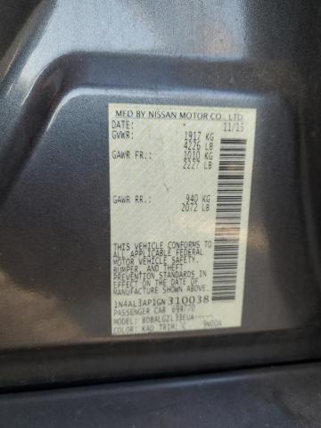 2016 NISSAN ALTIMA 2.5 - 1N4AL3AP1GN310038