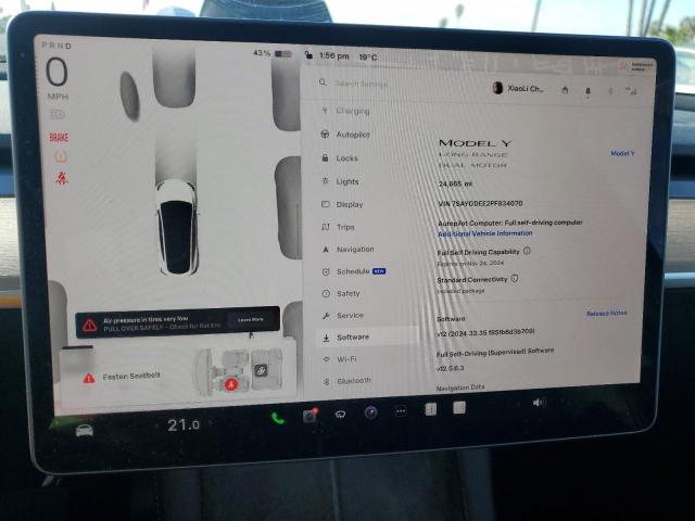 VIN 7SAYGDEE2PF834070 2023 TESLA MODEL Y no.9