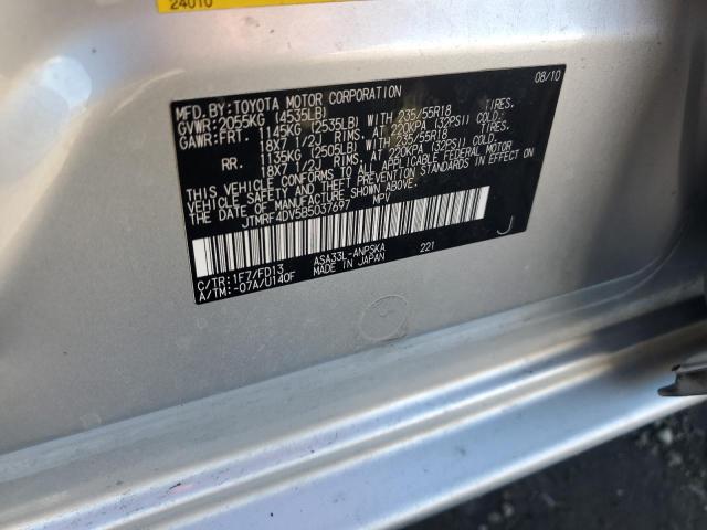 2011 TOYOTA RAV4 SPORT - JTMRF4DV5B5037697