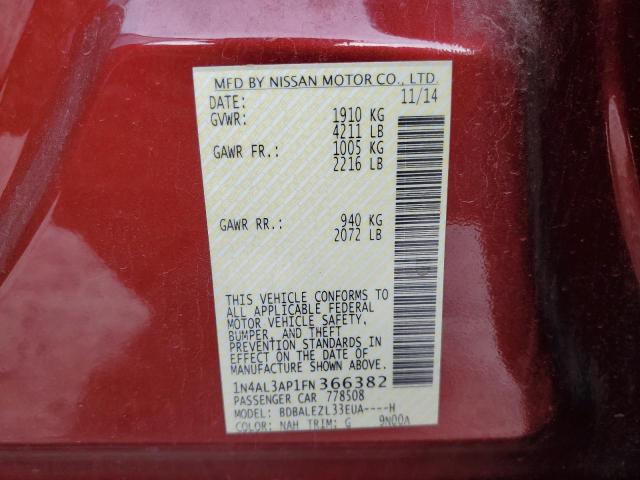 2015 NISSAN ALTIMA 2.5 - 1N4AL3AP1FN366382