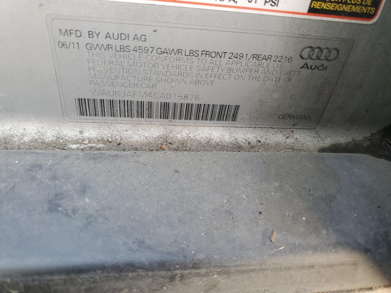 Lot #3004139979 2012 AUDI A3 PREMIUM