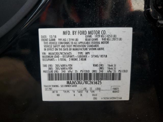 2019 FORD ECOSPORT S - MAJ6S3GL7KC265625