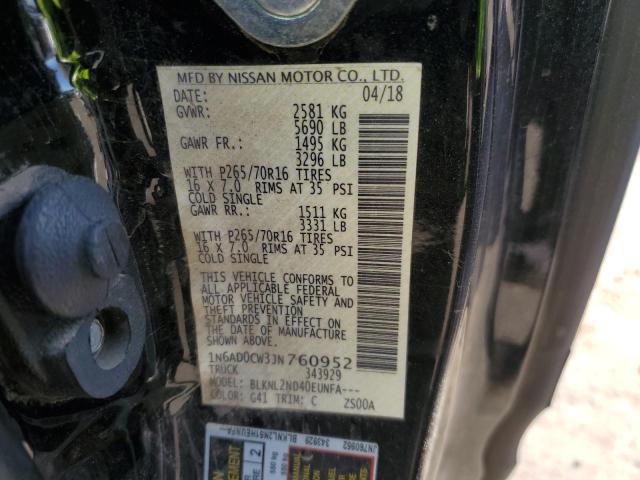 2018 NISSAN FRONTIER S - 1N6AD0CW3JN760952